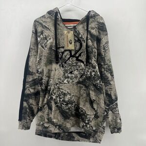 LT Legendary Whitetails Mossy Oak Coyote Camo Hoodie Nwt Large